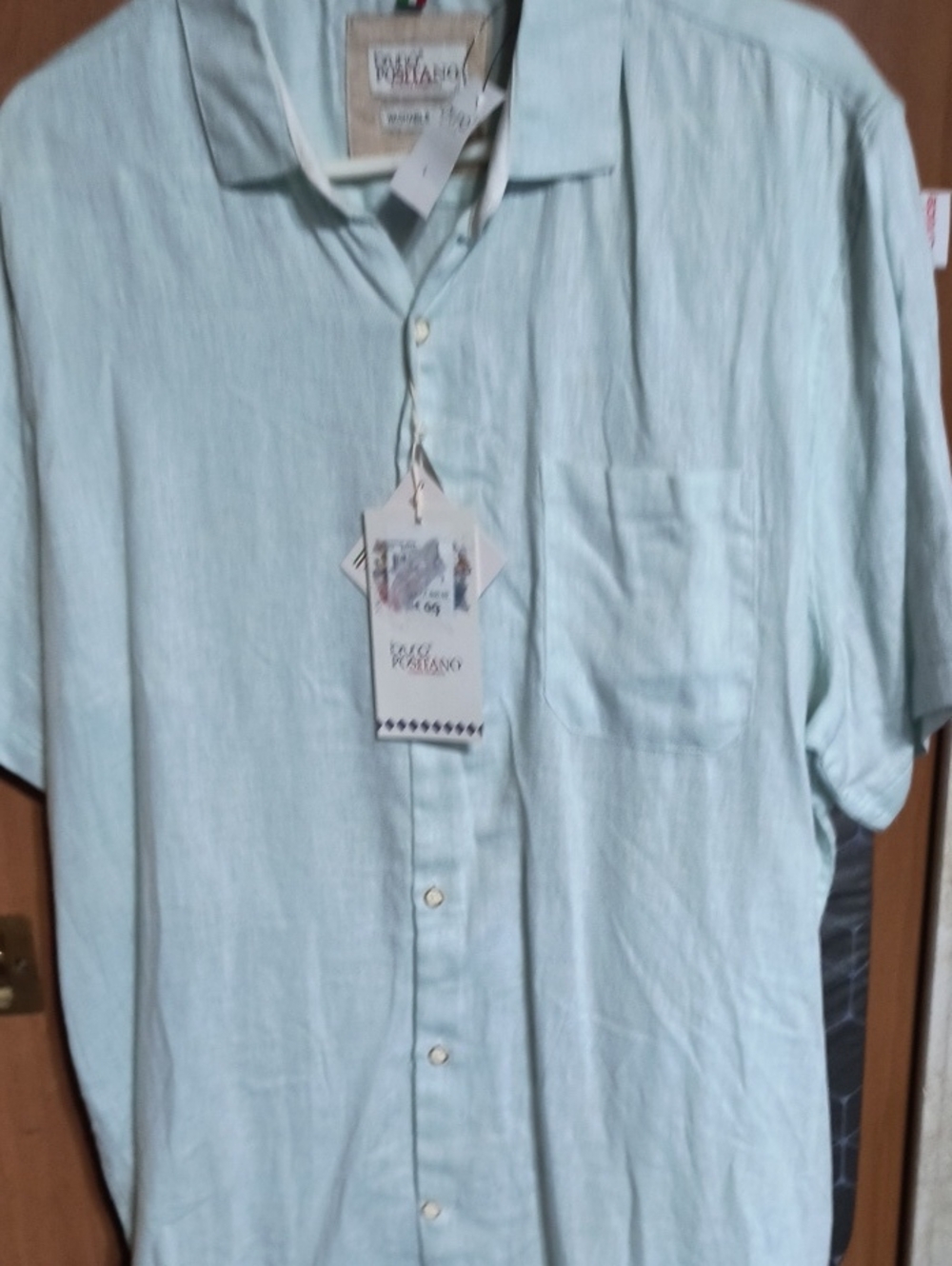 Vilebrequin Pale Mint Short-Sleeve Button-Down Shirt